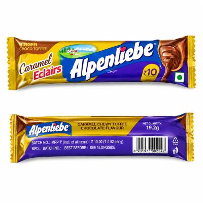 ALPENLIEBE CARAMEL ECLAIRS BIGGER CHOCO TOFFEE - 19.2g